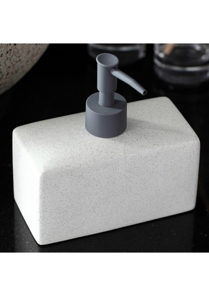 Mavi Stil 500ML Basit Dikdörtgen Seramik Taşınabilir Sabunluk Şampuan Şişesi El Temizleyici Kavanoz Banyo Aksesuarları 500 ml Losyon Şişesi Wf (Yurt Dışından) indirimleri