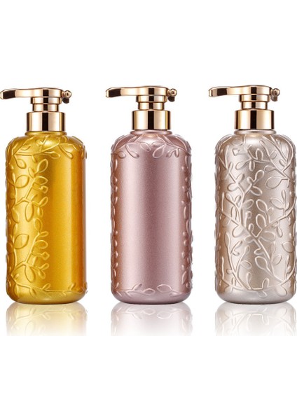 P Tarzı 500 ml Sabunluk Şişeleri 3D Yaprak Kabartma Tasarım El Bulaşık Şişesi Kitchenbathroom Boş Duş Losyonu Şampuan Şişeleri (Yurt Dışından) fiyatları