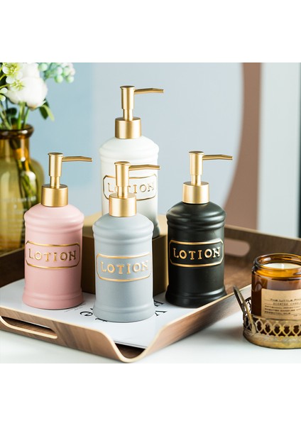 Beyaz Stil 340 ml Seramik Sıvı Sabunluklar Banyo Losyon Şişesi Mutfak El Temizleyici Dispenser Lüks Ev Dekor (Yurt Dışından) fiyatları