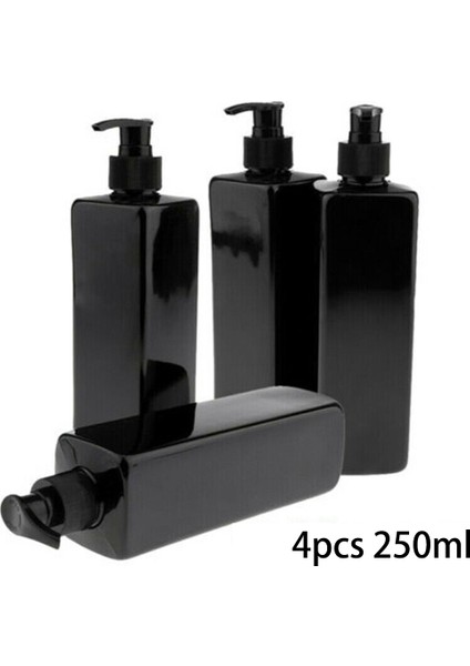 ml Kare Siyah Pet Plastik Vidalı Boş Pompa Şişeleri Şampuanı Saklamak Için Basın Emülsiyon Dağıtım Şişesi (Yurt Dışından) modelleri