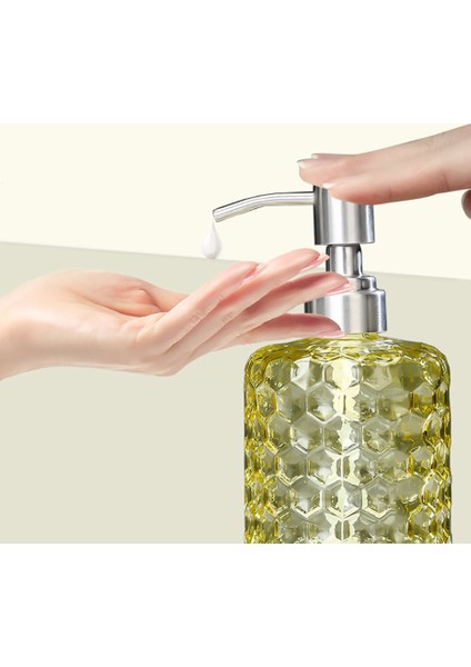 C Tarzı 500 ml 500 ml Cam El Temizleyici Dispenser Şişesi Büyük Kapasiteli Pres Tipi Şampuan Duş Jeli Cam Boş Şişe (Yurt Dışından) indirimleri