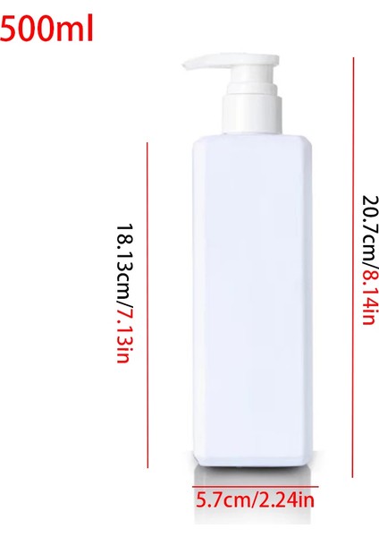 Beyaz Stil 500ML Mlb Banyo Sabunluk Kare Şeffaf Boş Şişe Şampuan Söz Konusu Duş Jeli Plastik Losyon Alt Şişe (Yurt Dışından) indirimleri