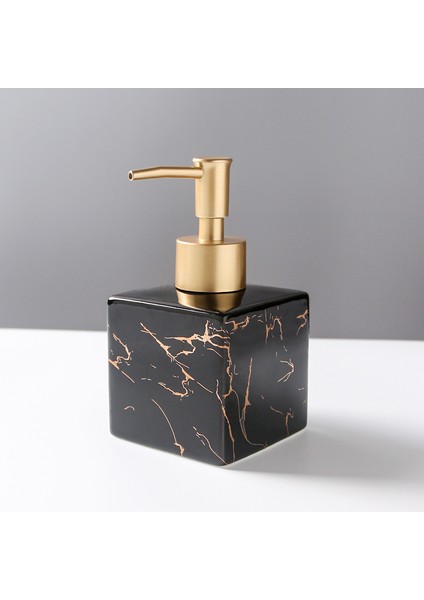 B-280ML Stili Hafif Lüks Mermer Seramik Manuel Sabunluk Losyon Şampuan Şişesi Aromaterapi Şişesi Banyo Dekorasyon Aksesuarları (Yurt Dışından)