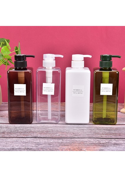 Wt Stili 650ML Plastik Boş Pompalı Dispenser Şişesi Şampuan Losyon Duş Jeli Şişesi (Yurt Dışından) modelleri