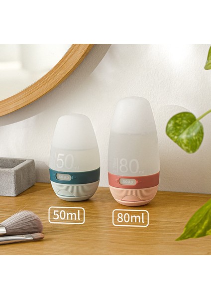 80 ml Tarzı ml 80 ml Silikon Şişeleme Seyahat Taşınabilir Sızdırmaz Losyon Şişesi Şampuan Duş Jeli Kozmetik Boş Şişe U3 (Yurt Dışından) fiyatları