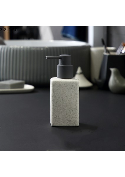 Mavi Stil Seramik Banyo Malzemeleri El Dezenfektanı Şişesi Kare Losyon Şişesi Banyo Aksesuarları Sıvı Sabun Kabı Basın (Yurt Dışından) fiyatları