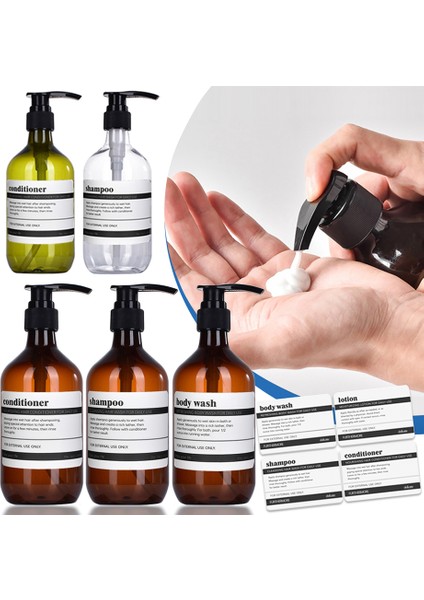 Ben Tarzım Etiketli Banyo Sabunluk Doldurulabilir Şampuan Vücut Yıkama Kremi Pompa Şişeleri Banyo Decml (Yurt Dışından) fiyatları