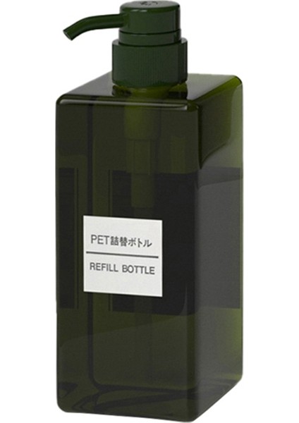 Yeşil Stil 250 ml Şampuan Duş Jeli Dispenseri Dikdörtgen Doldurulabilir Şişe Pres Tipi Kozmetik Şampuan Şişeleri ml (Yurt Dışından)