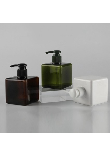 Yeşil Stil 250 ml Şampuan Duş Jeli Dispenseri Dikdörtgen Doldurulabilir Şişe Pres Tipi Kozmetik Şampuan Şişeleri ml (Yurt Dışından) modelleri