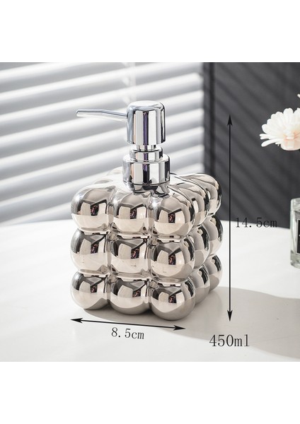 B-8.5X14.5CM Tarzı Yaratıcı Düğüm Seramik Şampuanlık Otel Banyo Aksesuarları Basın Tipi Duş Jeli Sıvı Sabun Çok Fonksiyonlu Alt Şişeleme (Yurt Dışından)