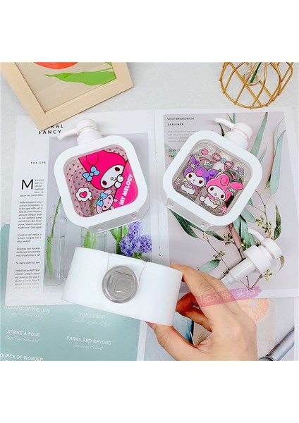 Beyaz Stil 300 ml Kitty Banyo Sabunluk Plastik Sabun Şişesi Duş Şampuan Şişesi Taşınabilir Ev Seyahat Losyon Şişesi Mutfak (Yurt Dışından) fırsatları