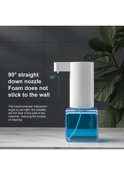 Aloe Tarzı 260ML Otomatik Köpük Sabunluklar Banyo Akıllı Su Geçirmez Yüksek Li Yıkama El Sabunu Dispenseri Ev Temiz Araçları USB Şarj (Yurt Dışından) fırsatları