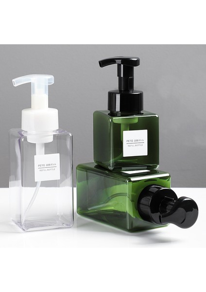 KAHVERENGI650ML Tarzı Köpük Sabunluk Şişesi Banyo El Temizleyici Şampuan Doldurulabilir Taşınabilir Seyahat Sabun Köpük Şişesi (Yurt Dışından)