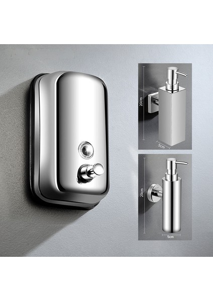 1000ML Stili Paslanmaz Çelik Duvara Monte Banyo Sıvı Sabunluk Duş Jeli Deterjan Şampuan Şişesi Otel Ev Banyo Aksesuarları (Yurt Dışından) fiyatları