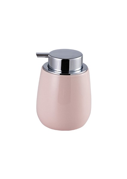 Pembe Tarzı 350ML Banyo Sıvı Sabunluklar Seramik El Dezenfektanı Seramik Şampuan Şişesi Presleme Duş Jeli Dağıtıcı Banyo Aksesuarları (Yurt Dışından)