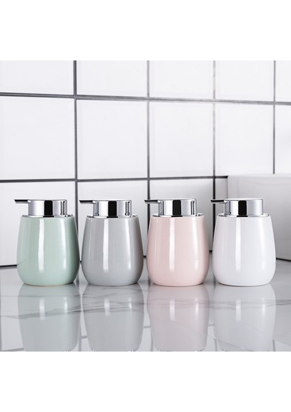 Pembe Tarzı 350ML Banyo Sıvı Sabunluklar Seramik El Dezenfektanı Seramik Şampuan Şişesi Presleme Duş Jeli Dağıtıcı Banyo Aksesuarları (Yurt Dışından) modelleri