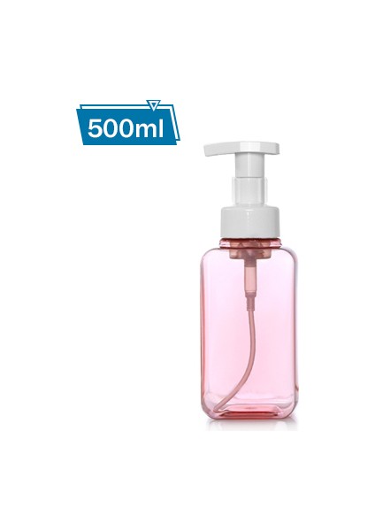 Pembe Tarzı 500 ml Köpük Sabunluk El Sabunu Bulaşık Sabunu Doldurulabilir Şişe Şampuan Duş Jeli Vücut Yıkama Seyahat Depolama Şişesi (Yurt Dışından)