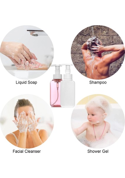 Pembe Tarzı 500 ml Köpük Sabunluk El Sabunu Bulaşık Sabunu Doldurulabilir Şişe Şampuan Duş Jeli Vücut Yıkama Seyahat Depolama Şişesi (Yurt Dışından) indirimleri