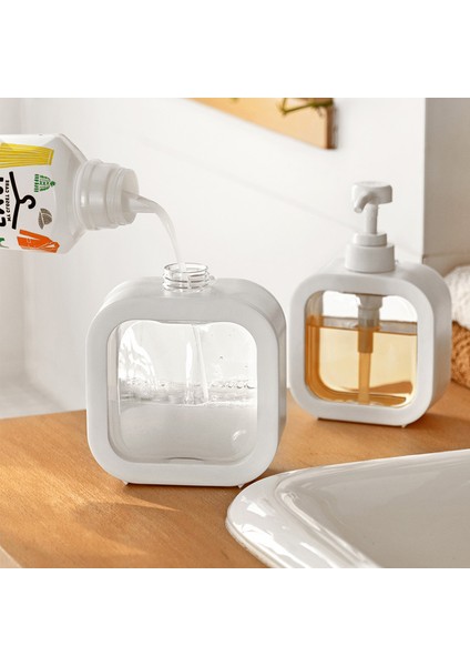 500ML Tarzı ml Sabunluklar Losyon Şampuan Duş Jeli Şeffaf Köpük Pompa Şişesi Çamaşır Sıvı Depolama Banyo Mutfak Için (Yurt Dışından) fırsatları