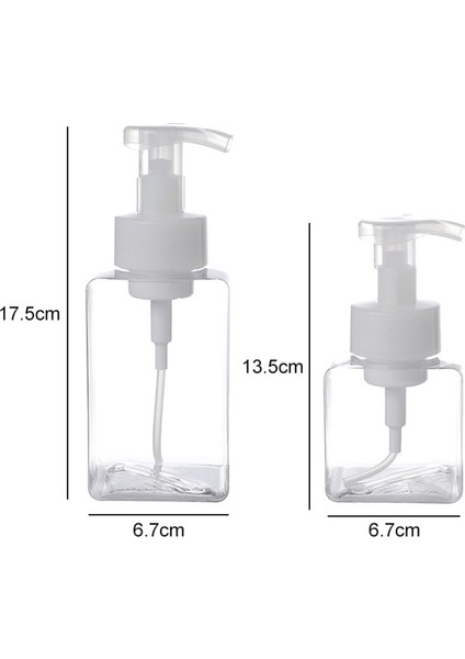 Köpük Stili 250 ml ml Köpük Dağıtıcı Şişe Taşınabilir Sabunluklar Sıvı Sabun Şampuan Pompası Şişeleri Banyo Seyahat Aksesuarları (Yurt Dışından)