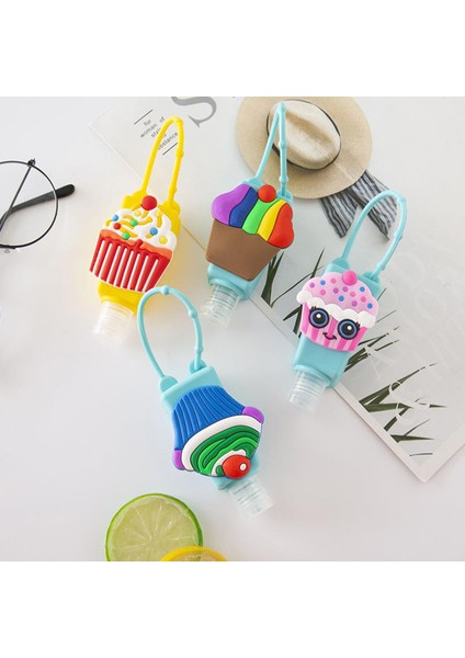 B1 Stili 30 ml Sevimli Karikatür Silikon El Temizleyici Tutucu Seyahat Taşınabilir Güvenli Jel Tutucu Asılabilir Sıvı Sabunluk Kapları (Yurt Dışından) modelleri