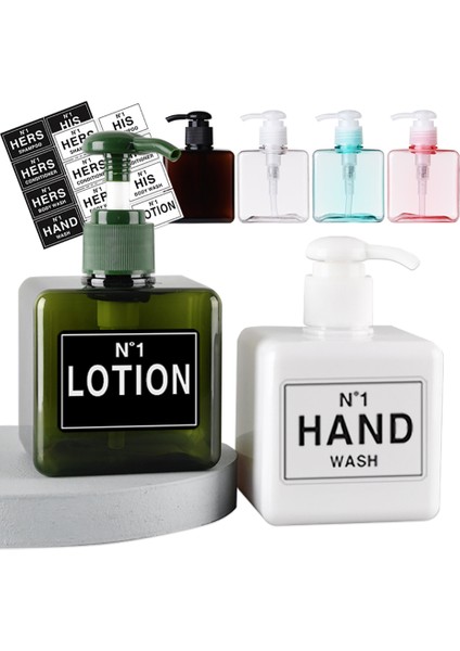 Net Stil 250 ml 250 ml Kare El Sabunluk Doldurulabilir El Temizleyici Şampuan Duş Jeli Şişe Banyo Aksesuarları Için (Yurt Dışından) fiyatları