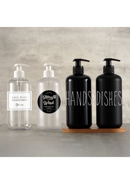 Erik Tarzı 500 ml Banyo Şampuanlık Doldurulabilir Kremi Losyon El Sabunu Şişesi Su Geçirmez Etiketler Parlak Mat Boş Şişe (Yurt Dışından) fiyatları