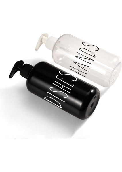 Erik Tarzı 500 ml Banyo Şampuanlık Doldurulabilir Kremi Losyon El Sabunu Şişesi Su Geçirmez Etiketler Parlak Mat Boş Şişe (Yurt Dışından) fırsatları