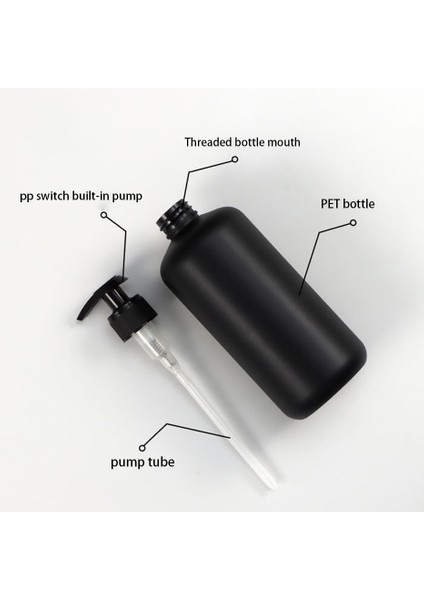 Erik Tarzı 500 ml Banyo Şampuanlık Doldurulabilir Kremi Losyon El Sabunu Şişesi Su Geçirmez Etiketler Parlak Mat Boş Şişe (Yurt Dışından) indirimleri