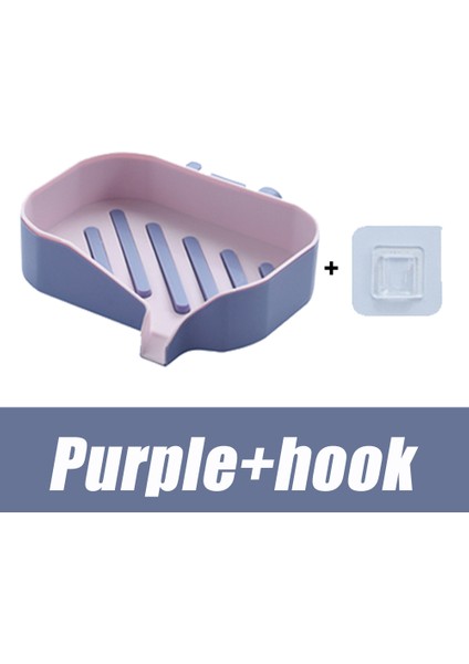 B-Mor Tarzı Sabun Kutusu Drenaj Sabunluk Tutucu Drenaj Su Sabunluk Tepsi Banyo Mutfak Aksesuarları Süper Vantuz Sabunluk Konteyner (Yurt Dışından)