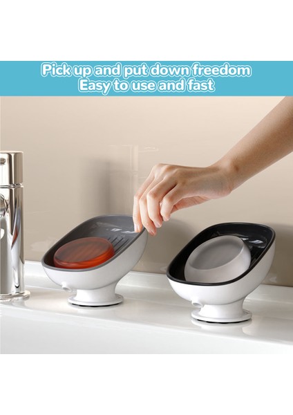 B-Mor Tarzı Sabun Kutusu Drenaj Sabunluk Tutucu Drenaj Su Sabunluk Tepsi Banyo Mutfak Aksesuarları Süper Vantuz Sabunluk Konteyner (Yurt Dışından) fırsatları