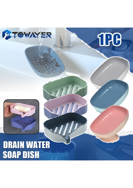 B-Mor Tarzı Sabun Kutusu Drenaj Sabunluk Tutucu Drenaj Su Sabunluk Tepsi Banyo Mutfak Aksesuarları Süper Vantuz Sabunluk Konteyner (Yurt Dışından) indirimleri
