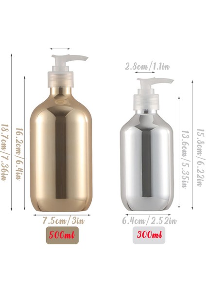 Altın Tarzı 300 ml Galvanik Sabunluk Şişesi Doldurulabilir Losyon Şişesi Sıvı Organik Sabun Için El Şampuan Kabı Banyo Dağıtıcı (Yurt Dışından) modelleri