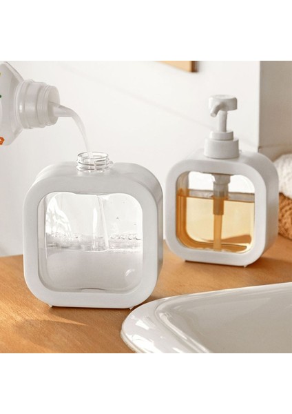 300 ml Tarzı T5EF 300 ml 500 ml Şampuan Pompası Şişeleri Dağıtıcı Temizle Boş Şişeler Sabun Krem Losyon Için Doldurulabilir Kaplar (Yurt Dışından) fiyatları