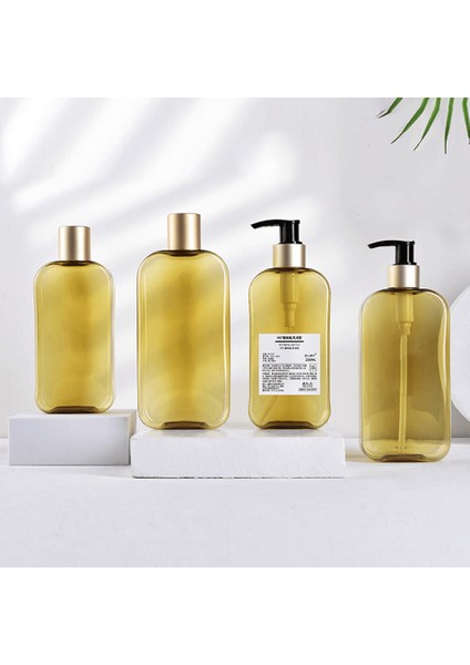 2-250 ml Tarzı Kare Şekli Sabun Doldurulabilir Şişeler El Basın Boş Seyahat Taşınabilir Dağıtıcı Yağ Duş Jeli Losyon Depolama Şişesi (Yurt Dışından)