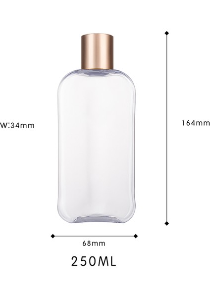 7-250 ml Tarzı Kare Şekli Sabun Doldurulabilir Şişeler El Basın Boş Seyahat Taşınabilir Dağıtıcı Yağ Duş Jeli Losyon Depolama Şişesi (Yurt Dışından)