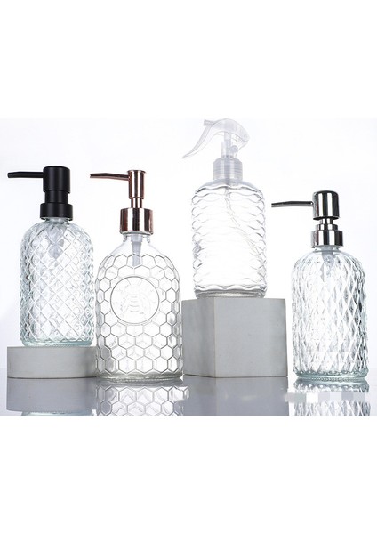 Bir Stil 450ML Losyon Şişesi Plastik Pres Pompası Losyon Dağıtım Pompası Seramik El Sabunu Dağıtıcı Şişe Çok Fonksiyonlu Banyo Aksesuarları (Yurt Dışından) indirimleri