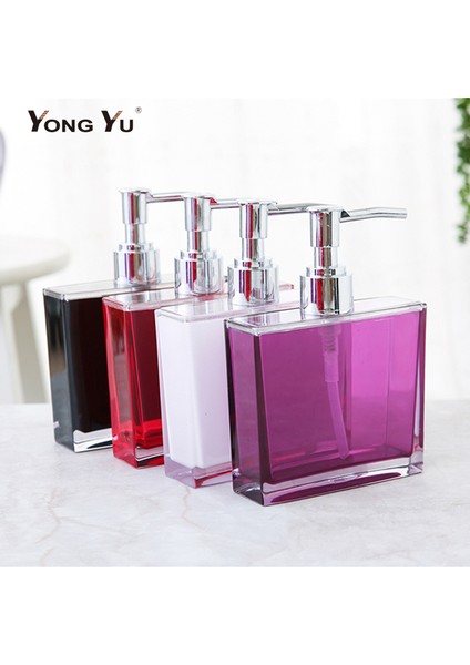 Kırmızı Stil 170 ml Kare Plastik Sabunluk Banyo Aksesuarları Sıvı Sabunluklar El Dezenfektanı Şişeleri Ev Dekorasyon (Yurt Dışından) fiyatları