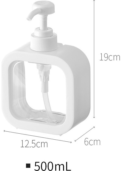 500 ml Tarzı ml Taşınabilir Seyahat Dağıtıcı Boş Banyo Pompası Şişe Banyo Sabunluk Doldurulabilir Losyon Şampuan Vücut Yıkama Tutucu (Yurt Dışından)