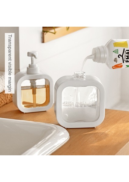 500 ml Tarzı ml Taşınabilir Seyahat Dağıtıcı Boş Banyo Pompası Şişe Banyo Sabunluk Doldurulabilir Losyon Şampuan Vücut Yıkama Tutucu (Yurt Dışından)