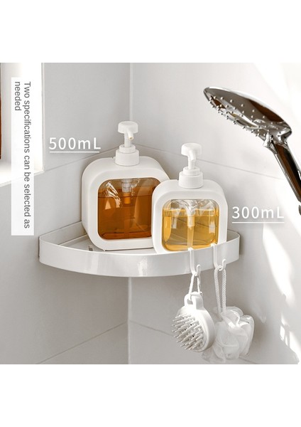 500 ml Tarzı ml Taşınabilir Seyahat Dağıtıcı Boş Banyo Pompası Şişe Banyo Sabunluk Doldurulabilir Losyon Şampuan Vücut Yıkama Tutucu (Yurt Dışından)