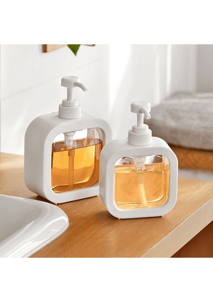 500 ml Tarzı ml Taşınabilir Seyahat Dağıtıcı Boş Banyo Pompası Şişe Banyo Sabunluk Doldurulabilir Losyon Şampuan Vücut Yıkama Tutucu (Yurt Dışından)
