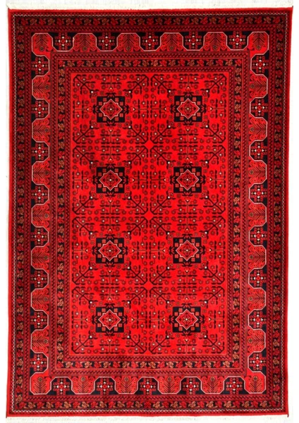 Hoom Rugs Wool Bambos Plus 901 Kırmızı Klasik Salon Halısı