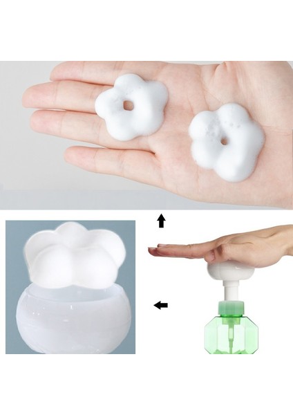 Mavi Stil 300ML Çiçek Sabunluk Sıvı Sabunluk Köpük Çiçek Boş Plastik Şişe Duş Jeli Köpük Pompa Şişesi Mutfak Banyo (Yurt Dışından) modelleri
