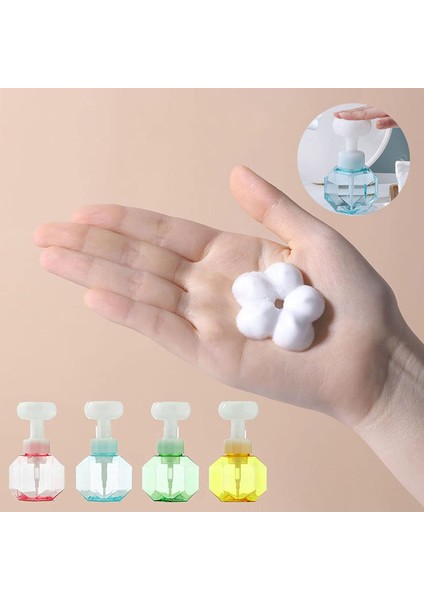 Mavi Stil 300ML Çiçek Sabunluk Sıvı Sabunluk Köpük Çiçek Boş Plastik Şişe Duş Jeli Köpük Pompa Şişesi Mutfak Banyo (Yurt Dışından) fırsatları