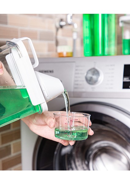 1,8l Tarzı Taşınabilir Sabunluklar Çamaşır Tozu Saklama Kutusu Ev Plastik Kova Boyutu Kapaklı Özel Konteyner Mühürlü Kaşık Depolama (Yurt Dışından) modelleri