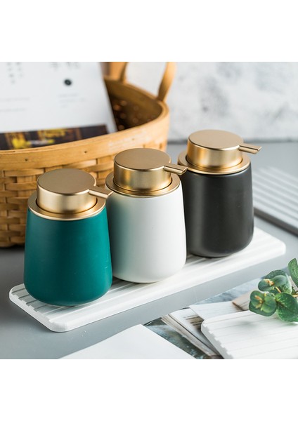 B Tarzı Mermer Doku Seramik Losyon Şişesi Banyo Aksesuarları 400 ml Taşınabilir Sabunluklar El Yıkama Sıvısı Basın Kabı (Yurt Dışından) fırsatları