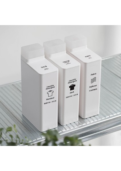Çıkartma Stili Shımoyama 700ML Çamaşır Dağıtıcı Şişe Iskandinav Banyo Duş Kare Doldurulabilir Şişeler Sabun Sıvı Şampuan Yıkama Boş Şişeler (Yurt Dışından)
