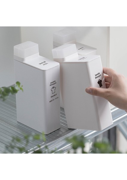 Çıkartma Stili Shımoyama 700ML Çamaşır Dağıtıcı Şişe Iskandinav Banyo Duş Kare Doldurulabilir Şişeler Sabun Sıvı Şampuan Yıkama Boş Şişeler (Yurt Dışından)