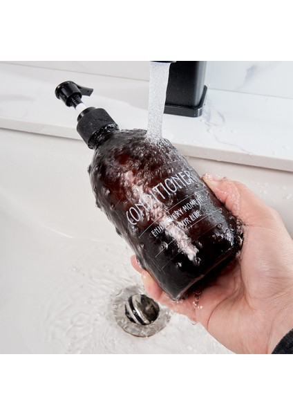 4 Adet Tarzı 500 ml Banyo Şampuan Şişesi Sabunluk Duş Jeli Şişe Ev Taşınabilir Doldurulabilir Losyon Şişesi (Yurt Dışından) fırsatları